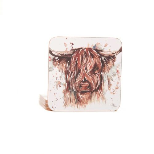 Meg Hawkins ‘The Hebrides’ Highland Cow Coasters – Set of 4 5060988542218